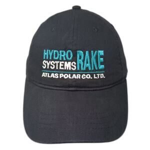 knp Baseball Cap Black Blue OS Embroidered Hydro Systems Rake Atlas Polar Hat